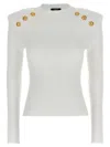 Balmain Knit Jumper With Button Accents