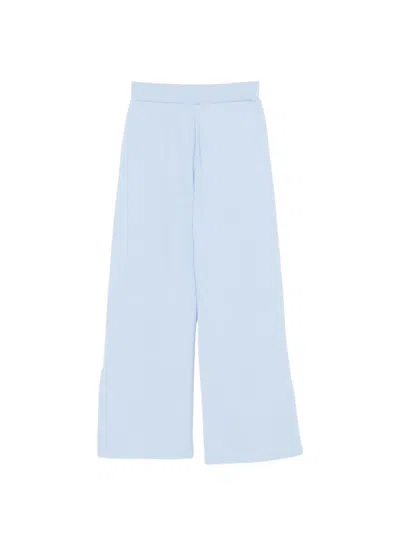 Balmain Kids' Logo Button Trousers In Blue