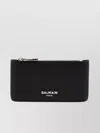 Balmain Logo Cardholder With Zip And Card Slots