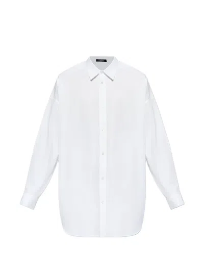 Balmain Long-sleeved Shirt In White