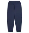 Balmain Logo Cotton Jersey Sweatpants In Blue