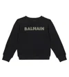 Balmain Long-sleeved Sweater In Black