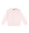 Balmain Logo Cotton Jersey Sweatshirt In Red