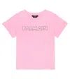 Balmain T-shirt Aus Baumwoll-jersey In Antique Pink