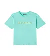 Balmain T-shirt Aus Baumwoll-jersey In Grün