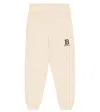 Balmain Logo Cotton Sweatpants In Pink