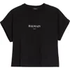 Balmain Logo-print Short-sleeve T-shirt In Black