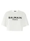 Balmain Logo Print Crewneck T-shirt