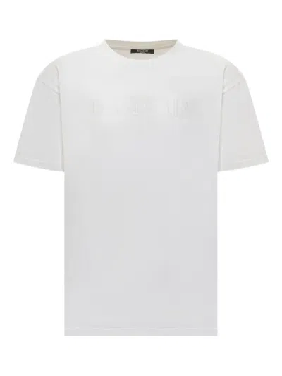 Balmain Kids' Logo-detail T-shirt In White