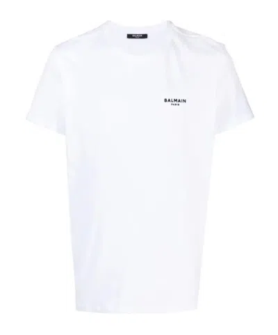 BALMAIN BALMAIN LOGO DETAILED CREWNECK T-SHIRT