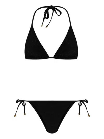 Balmain Logo-detailing Bikini In Black