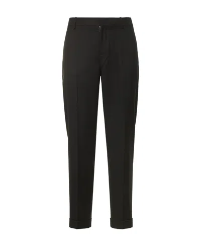 Balmain Logo Dress Pants In Black