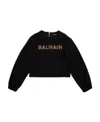 Balmain Logo-embellished Long-sleeved T-shirt In Black