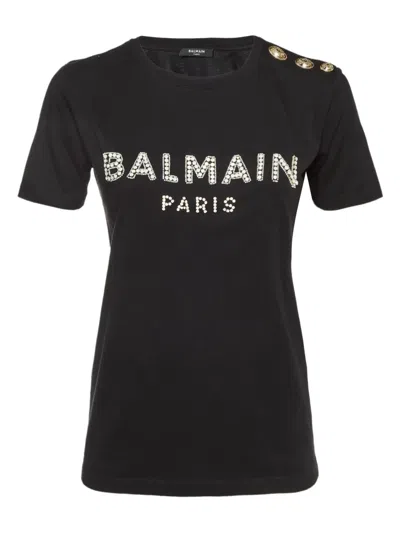 Pre-owned Balmain Logo-embellished T-shirt