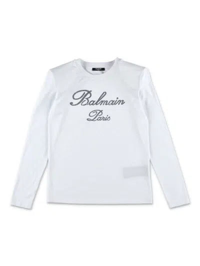 BALMAIN LOGO-EMBELLISHED T-SHIRT