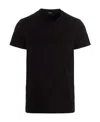 Balmain Logo-embossed Cotton T-shirt In Black