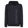 Balmain Logo-embossed Cotton Hoodie