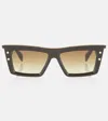 Balmain Sunglasses In Matte Brown