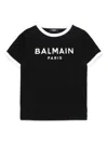 Balmain Logo-embossed T-shirt In Black