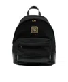 Balmain Logo-embroidered Backpack In Black