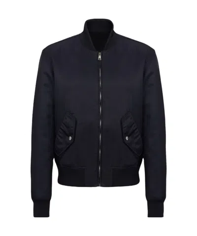 Balmain Logo-embroidered Bomber Jacket In Animal Print