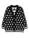 Balmain Logo-embroidered Cardigan In Black