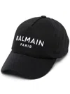 BALMAIN LOGO-EMBROIDERED COTTON BASEBALL CAP