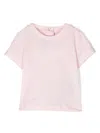 Balmain Logo-embroidered Cotton T-shirt In Pink