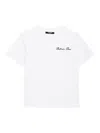 Balmain Logo-embroidered Cotton T-shirt In Weiss
