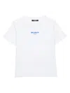 Balmain Logo-embroidered Cotton T-shirt In White
