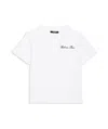 Balmain Logo-embroidered Cotton T-shirt In White