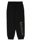 Balmain Logo-embroidered Cotton Track Pants In Black