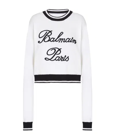 BALMAIN BALMAIN SIGNATURE KNIT JUMPER