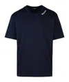 Balmain Blue Cotton T-shirt In Black