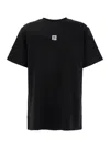 Balmain Black Crewneck T-shirt With Logo Print On The Front In Cotton Man In Noir/blanc