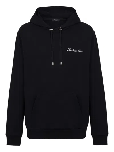 Balmain Logo-embroidered Hoodie