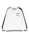 Balmain Logo-embroidered Jumper In Weiss