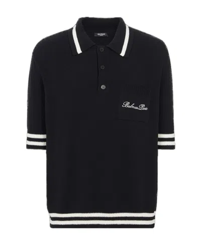 BALMAIN BALMAIN LOGO SIGNATURE POLO SHIRT