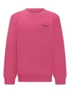 Balmain Logo-embroidered Sweatshirt In Pink