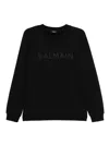 Balmain Logo-embroidered Sweatshirt In Black