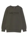 Balmain Logo-embroidered Sweatshirt In Green