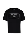 Balmain Logo-embroidered T-shirt In Black