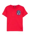 Balmain Logo-embroidered T-shirt In Red