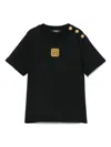 BALMAIN LOGO-EMBROIDERED T-SHIRT