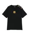Balmain Logo-embroidered T-shirt In Black