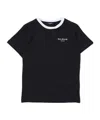 Balmain Logo-embroidered T-shirt In Black
