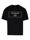 Balmain Logo-embroidered T-shirt In Black