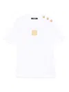 Balmain Logo-embroidered T-shirt In White