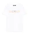 Balmain Logo-embroidered T-shirt In White