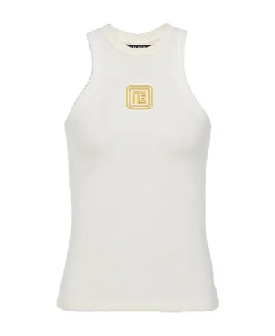 BALMAIN BALMAIN PB EMBROIDERED TANK TOP
